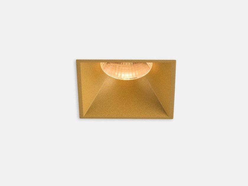 PLAY DECO AG28 LED rectangular recessed aluminium spotlight