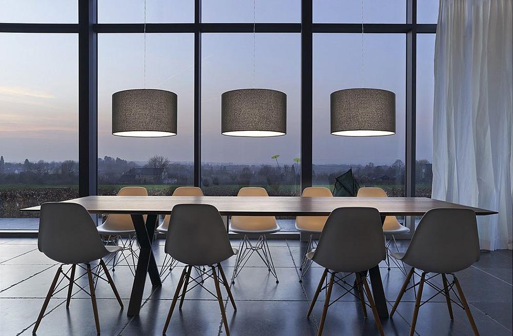 TENORA Fabric pendant lamp in a contemporary style