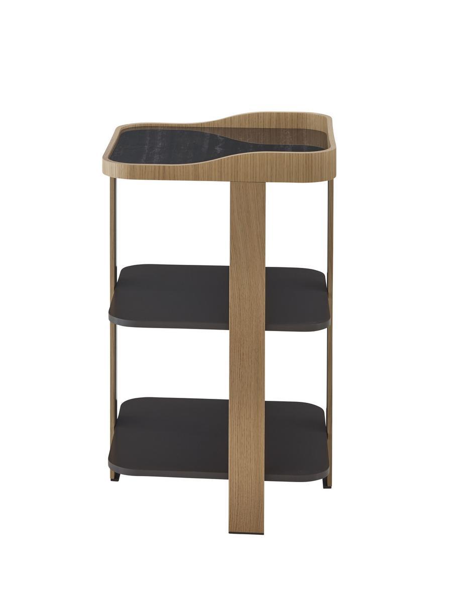 POSTMODERNE Wood veneer coffee table / bedside table