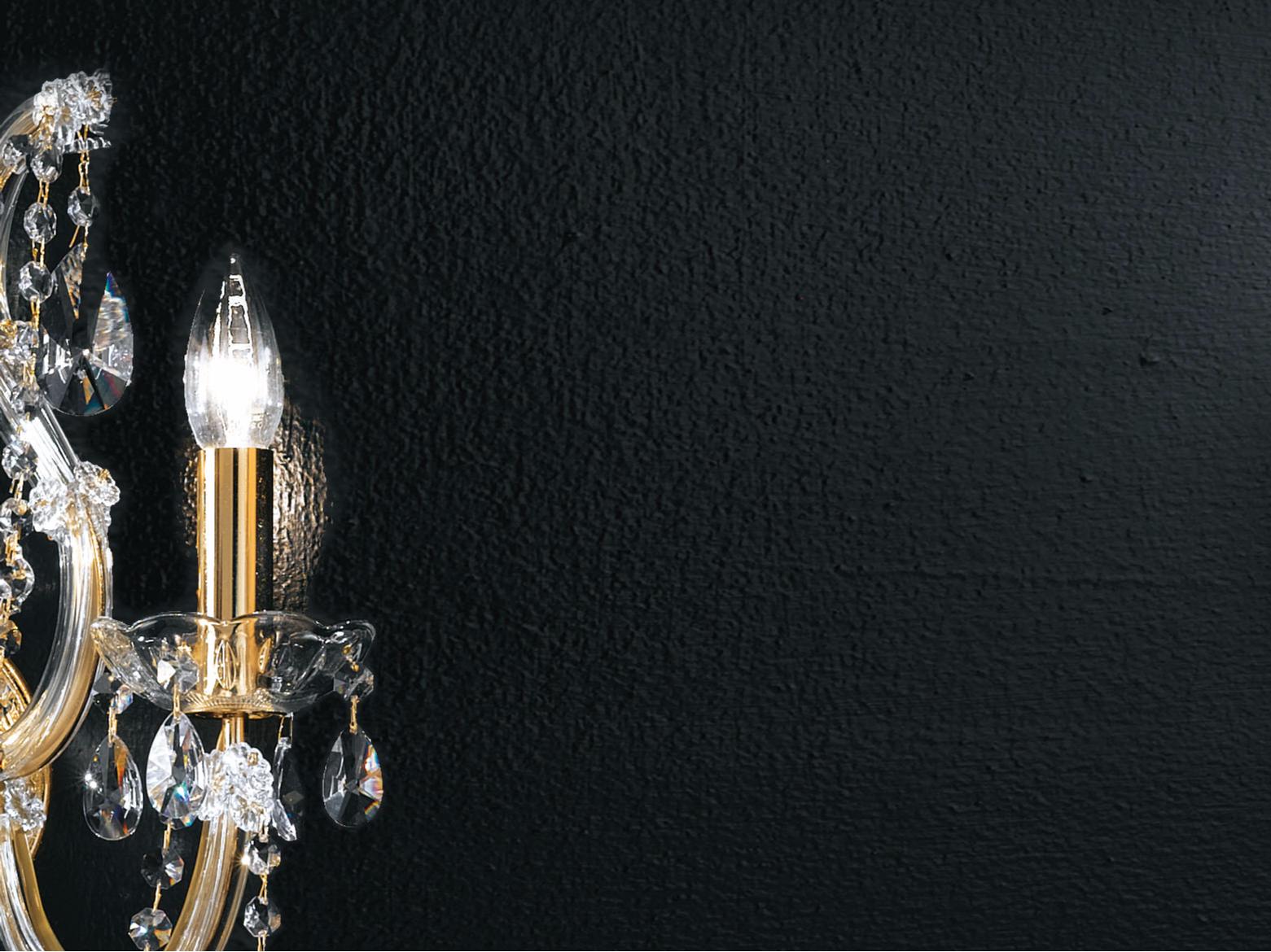 MARIA TERESA VE 938 A1 / A2 Incandescent metal wall light with crystals