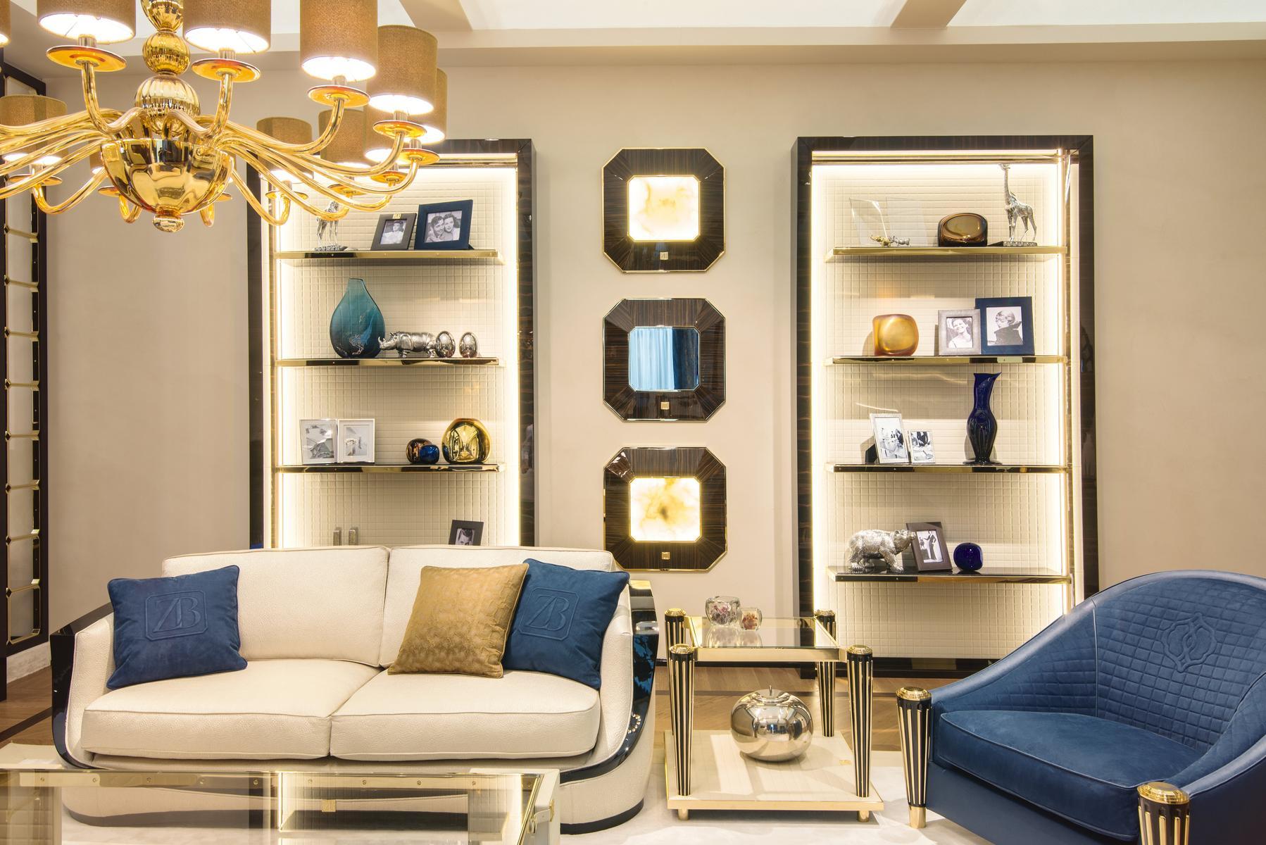 JADE Open bookcase in solid wood and leather JADE Open bookcase in solid wood and leather