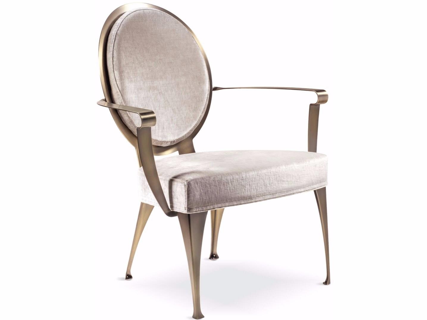 MISS Medallion velvet armchair