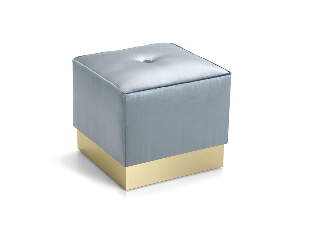 EOS Upholstered square fabric pouf