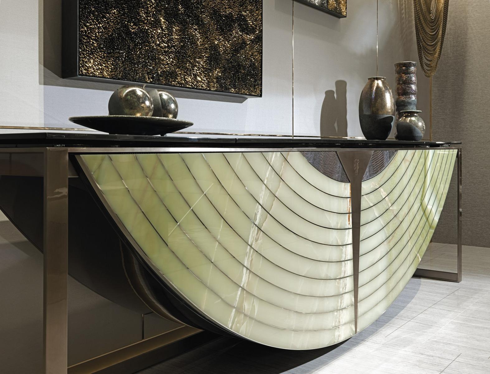 EQUNOX Marble console table / bar cabinet