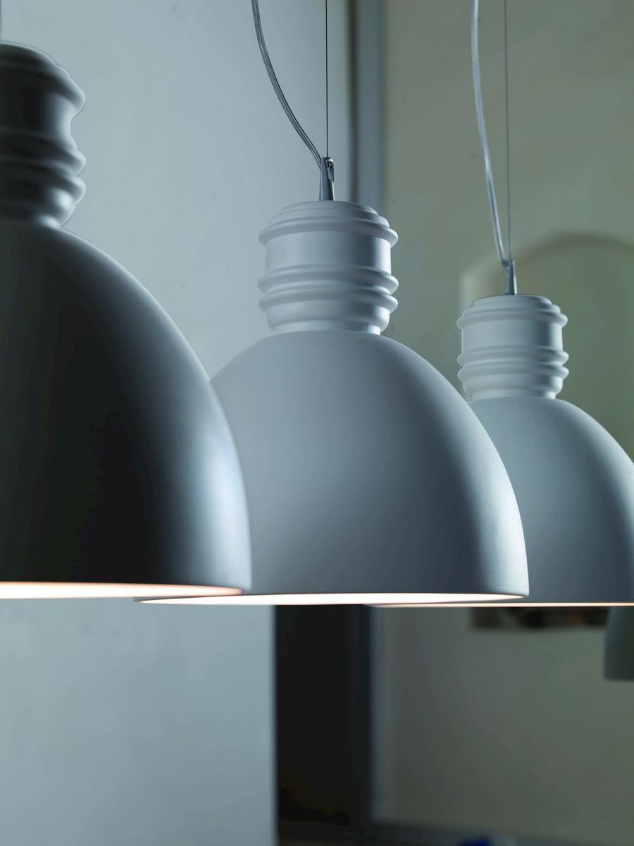 VIA RIZZO 7 White-paste pendant lamp