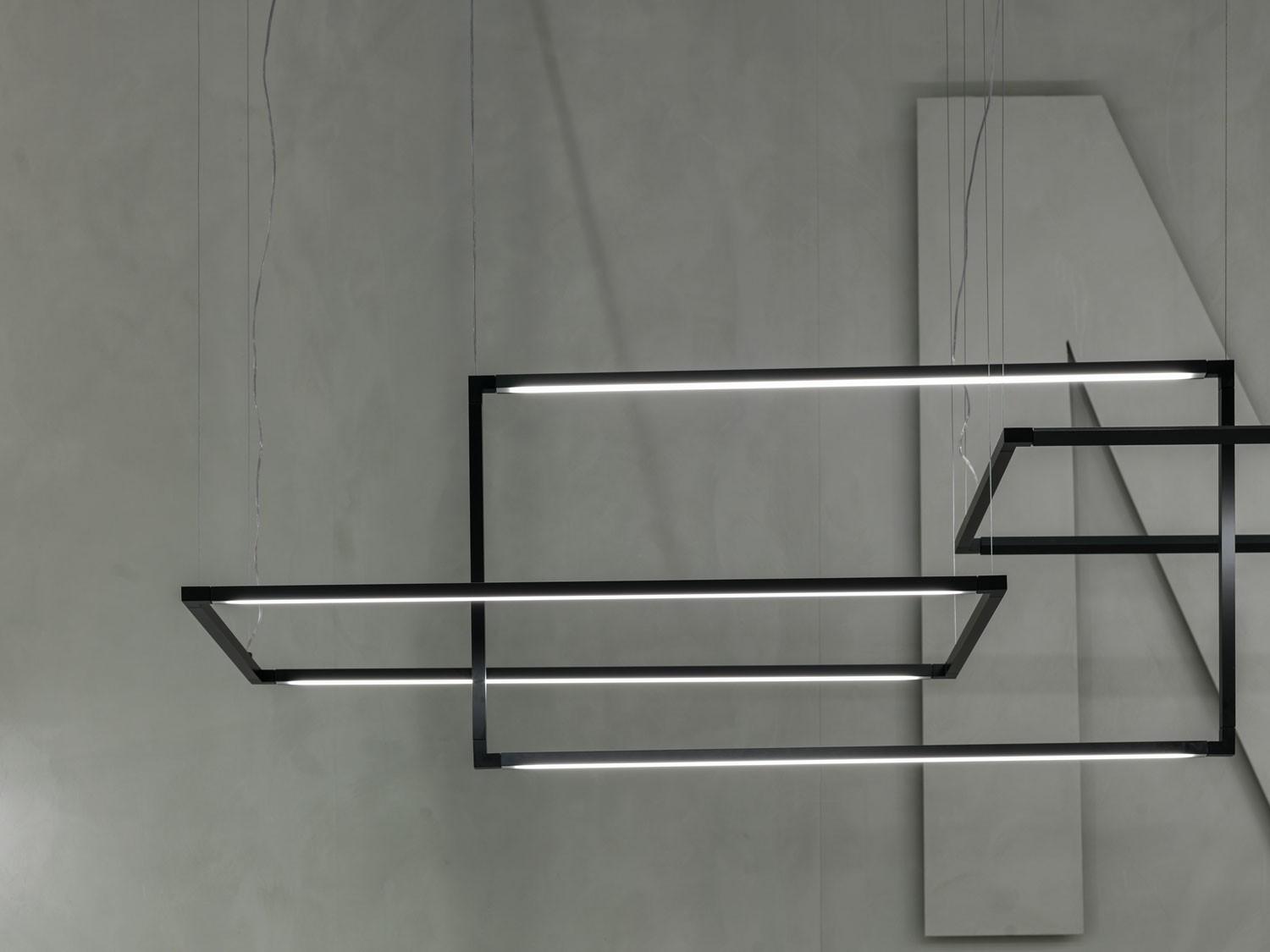 SPIGOLO VERTICAL LED aluminium pendant lamp