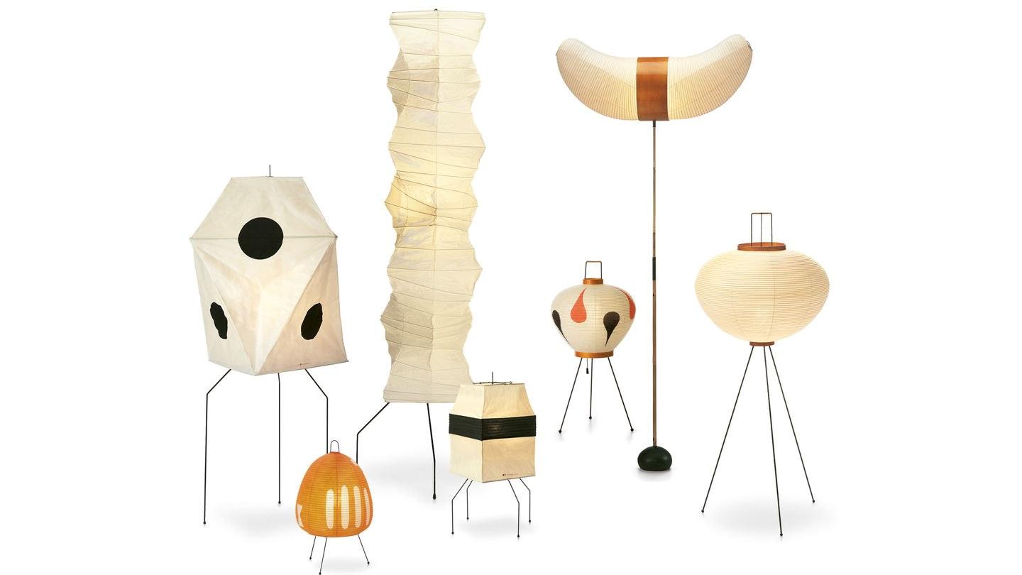 AKARI UF3-Q Japanese paper floor lamp