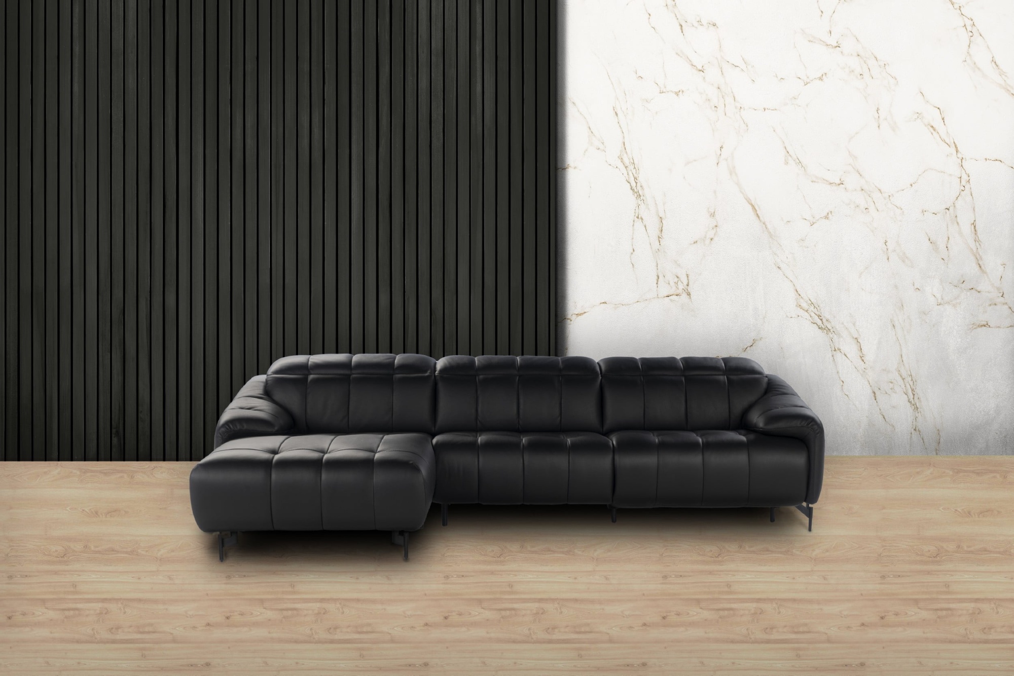 GIANO Corner eco-leather sofa